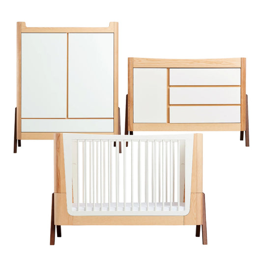 Gaia Baby Hera 3pc Roomset - Cot Bed,Dresser & Wardrobe
