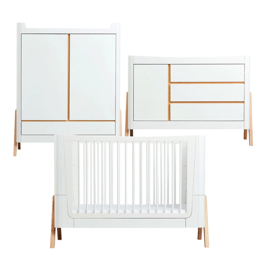 Gaia Baby Hera 3pc Roomset - Cot Bed,Dresser & Wardrobe