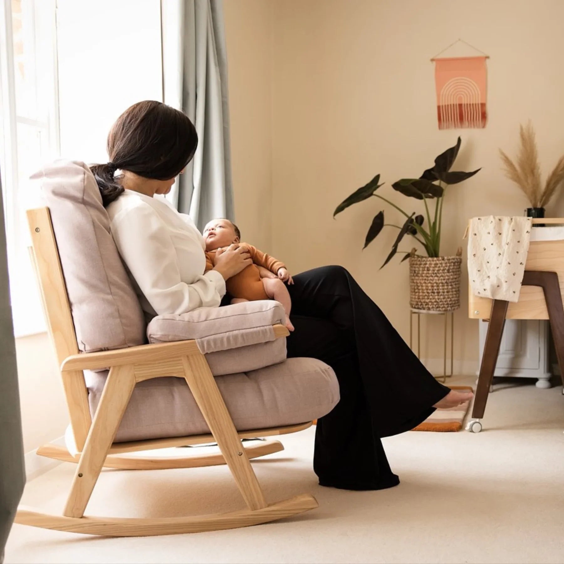 Rocking chair for nursing mothers top