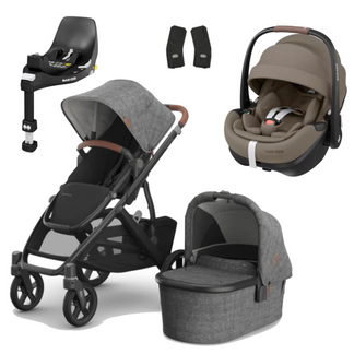 UPPAbaby Vista V3 Buggy with Maxi Cosi Pebble 360 Pro2 and Familyfix Pro Isofix Base