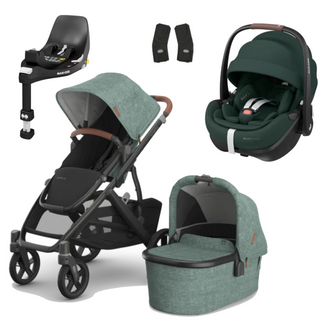 UPPAbaby Vista V3 Buggy with Maxi Cosi Pebble 360 Pro2 and Familyfix Pro Isofix Base