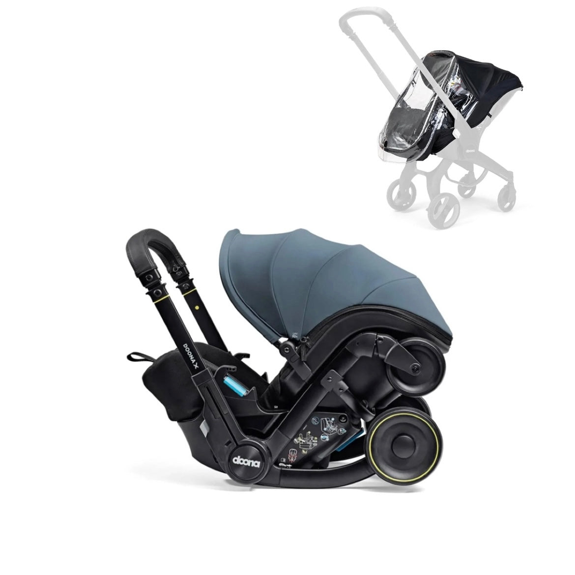 Doona X Infant Car Seat Bundle with Free Raincover