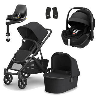 UPPAbaby Vista V3 Buggy with Maxi Cosi Pebble 360 Pro2 and Familyfix Pro Isofix Base