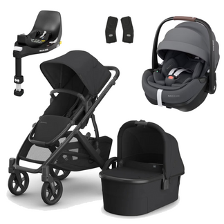 UPPAbaby Vista V3 Buggy with Maxi Cosi Pebble 360 Pro2 and Familyfix Pro Isofix Base