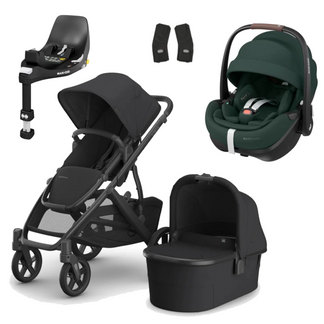 UPPAbaby Vista V3 Buggy with Maxi Cosi Pebble 360 Pro2 and Familyfix Pro Isofix Base