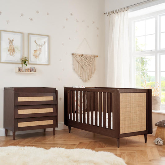 Tutti Bambini Japandi 2 Piece with Cot Bed and Dresser