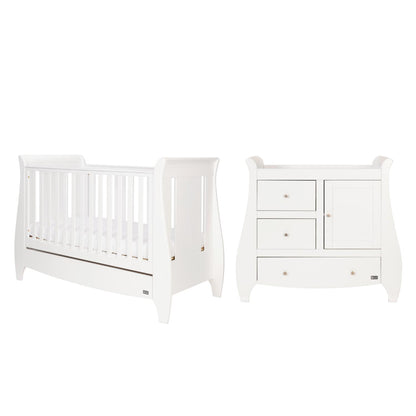 Tutti Bambini Katie Mini 2 Piece with Cot Bed and Dresser Changer
