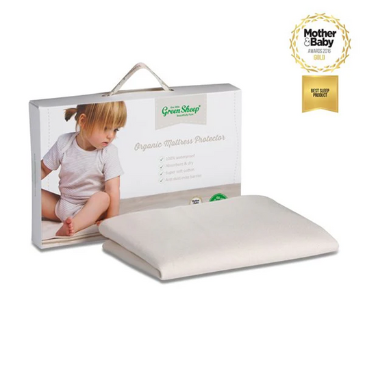 The Little Green Sheep Waterproof Cot Bed Mattress Protector - 70x140cm
