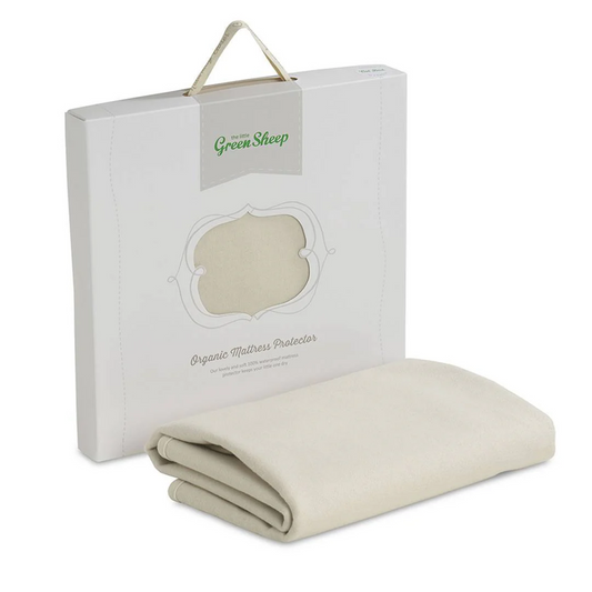 The Little Green Sheep Waterproof Moses Basket/Carrycot Mattress Protector - 30x70cm