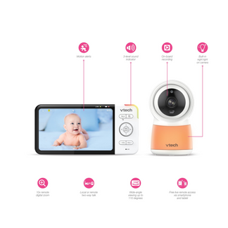 VTech 7-inch Smart Video Monitor with Wifi, Pan & Tilt - RM7766HD