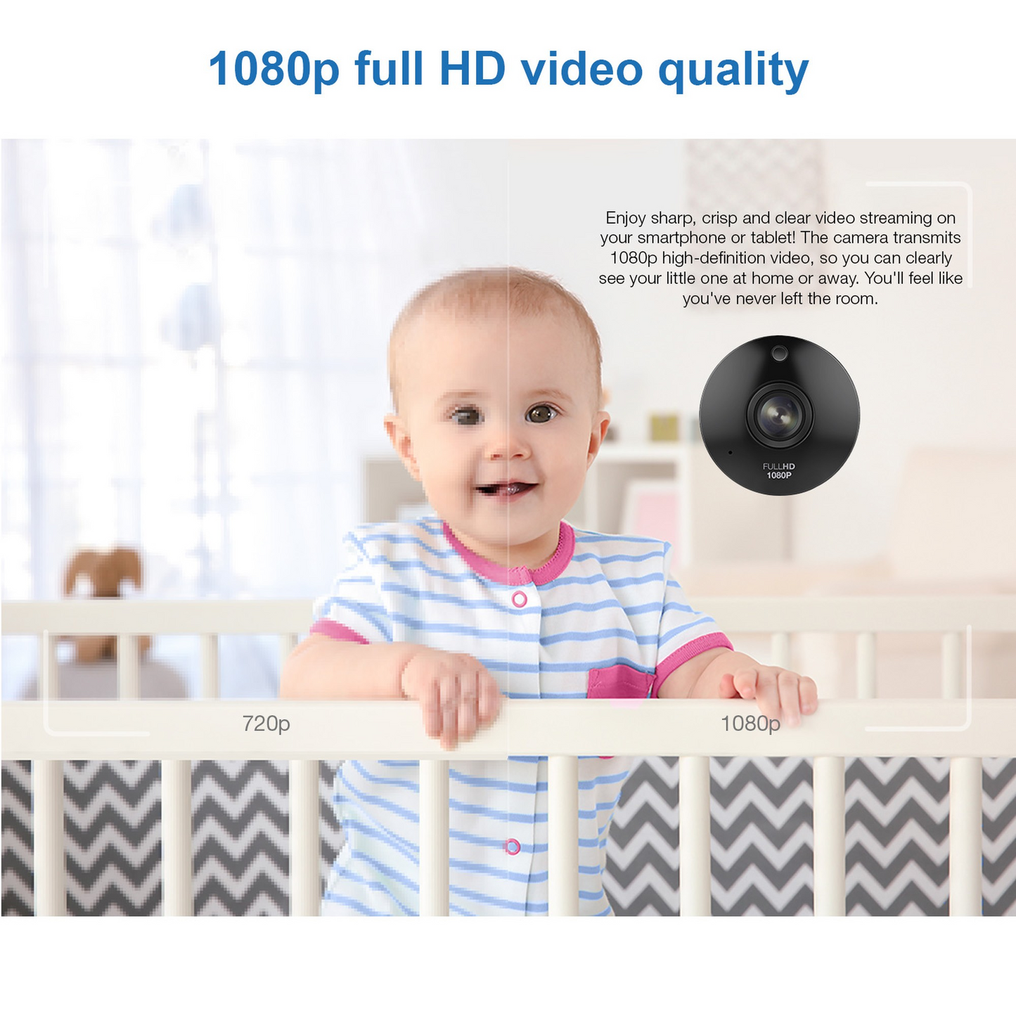 VTech 7-inch Smart Video Monitor with Wifi, Pan & Tilt - RM7766HD