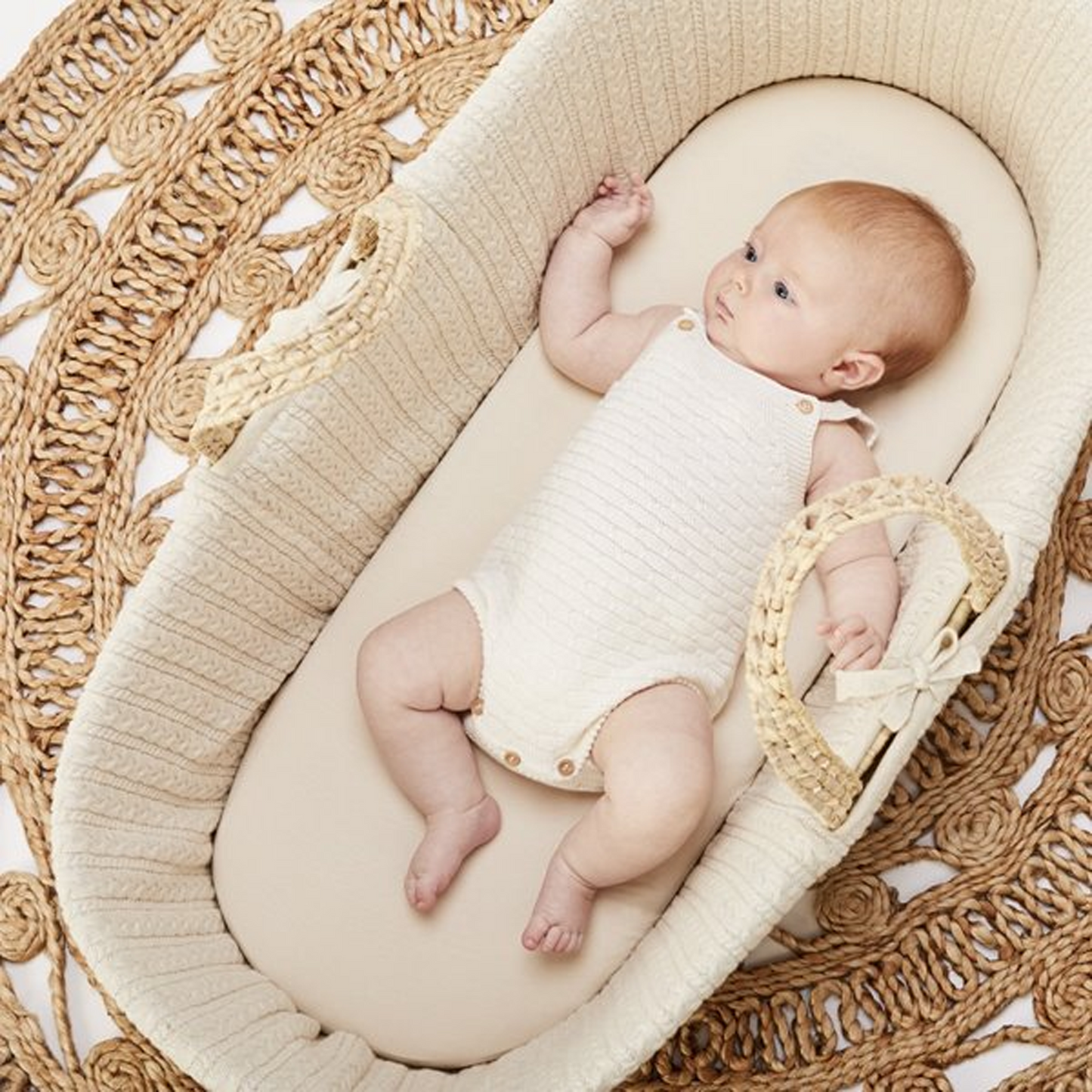 The Little Green Sheep Organic Moses Basket Fitted Sheet