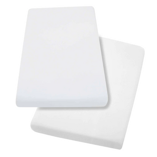 Clevamama Jersey Cotton Fitted Sheets One Size Cot & Cot Bed - 2 Pack