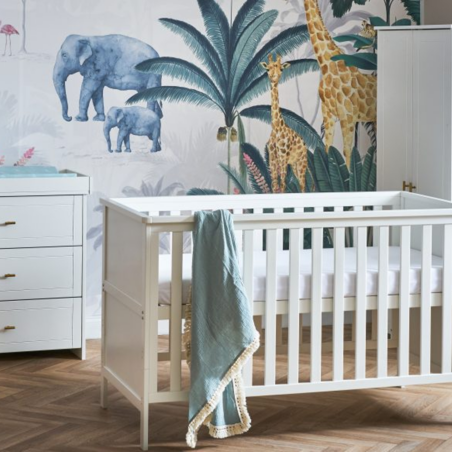 Obaby Evie 3 Piece Range with Cot Bed, Dresser Changer and Wardrobe