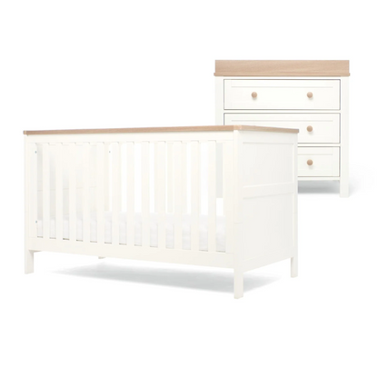 Mamas & Papas Wedmore 2 Piece Set with Cot Bed and Dresser Changer