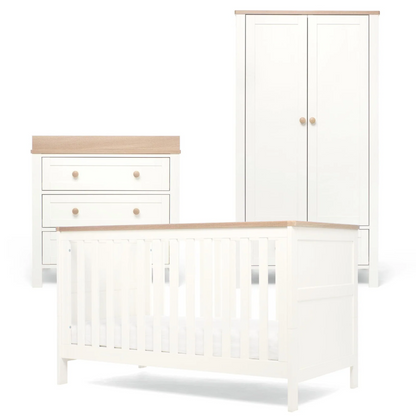 Mamas & Papas Wedmore 3 Piece Range with Cot Bed, Dresser Changer and Wardrobe