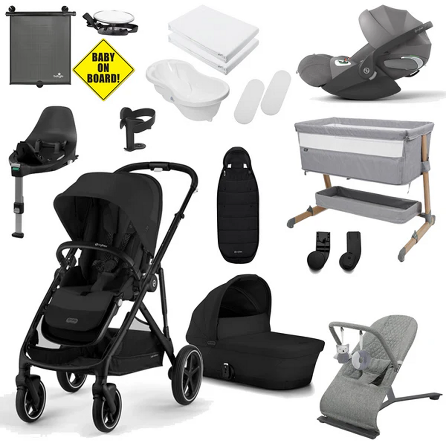 Cybex Gazelle S Newborn Bundle with Cybex Cloud T Car Seat