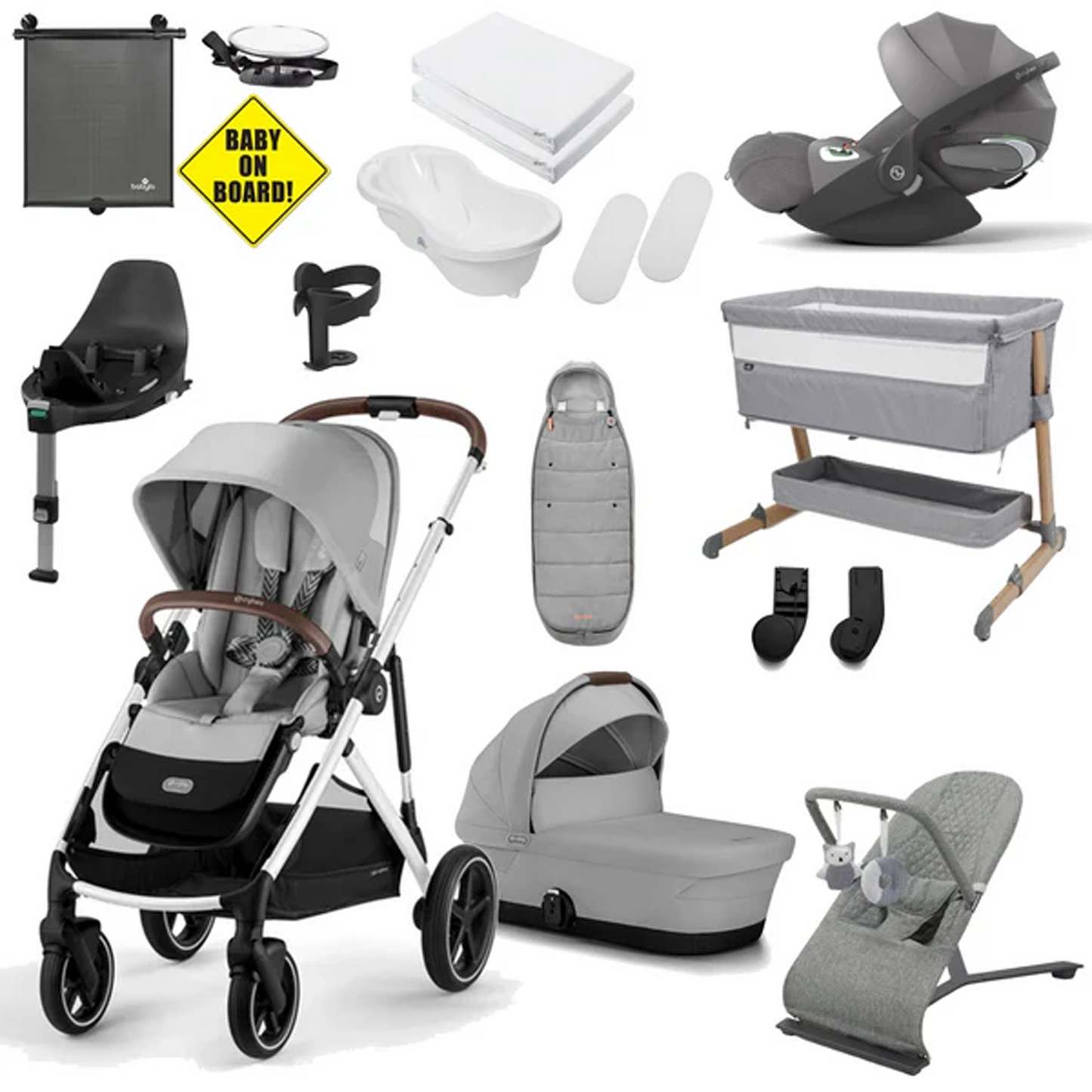 Cybex Gazelle S Newborn Bundle with Cybex Cloud T Car Seat