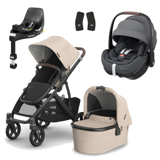UPPAbaby Vista V3 Buggy with Maxi Cosi Pebble 360 Pro2 and Familyfix Pro Isofix Base
