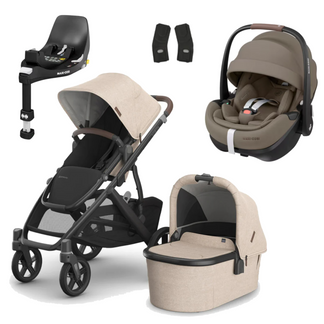 UPPAbaby Vista V3 Buggy with Maxi Cosi Pebble 360 Pro2 and Familyfix Pro Isofix Base