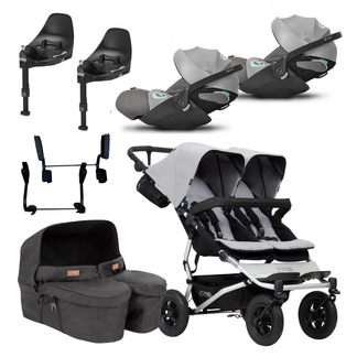 Mountain Buggy Duet Twin Bundle with Cybex Cloud T and Bases