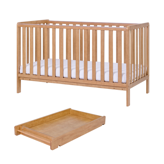 Tutti Bambini Malmo Cot Bed with Cot Top Changer & Mattress