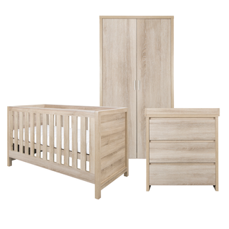 Tutti Bambini Modena 3 Piece Range with Cot Bed, Dresser Changer and Wardrobe