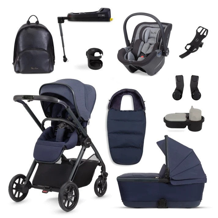 Silver Cross Reef Deluxe Bundle with Silver Cross Dream Car Seat and Base