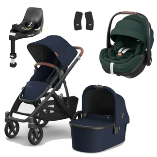 UPPAbaby Vista V3 Buggy with Maxi Cosi Pebble 360 Pro2 and Familyfix Pro Isofix Base