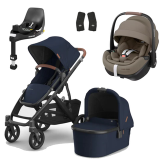 UPPAbaby Vista V3 Buggy with Maxi Cosi Pebble 360 Pro2 and Familyfix Pro Isofix Base