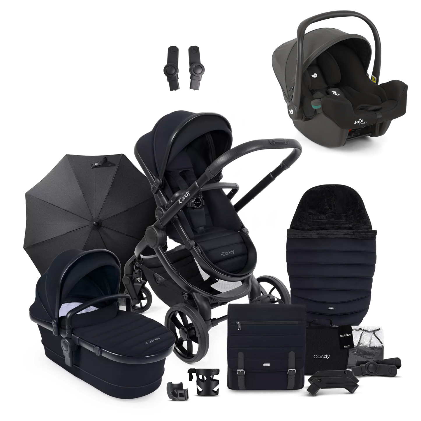 iCandy Peach 7 Bundle with Joie iSnug 2 iSize Car Seat