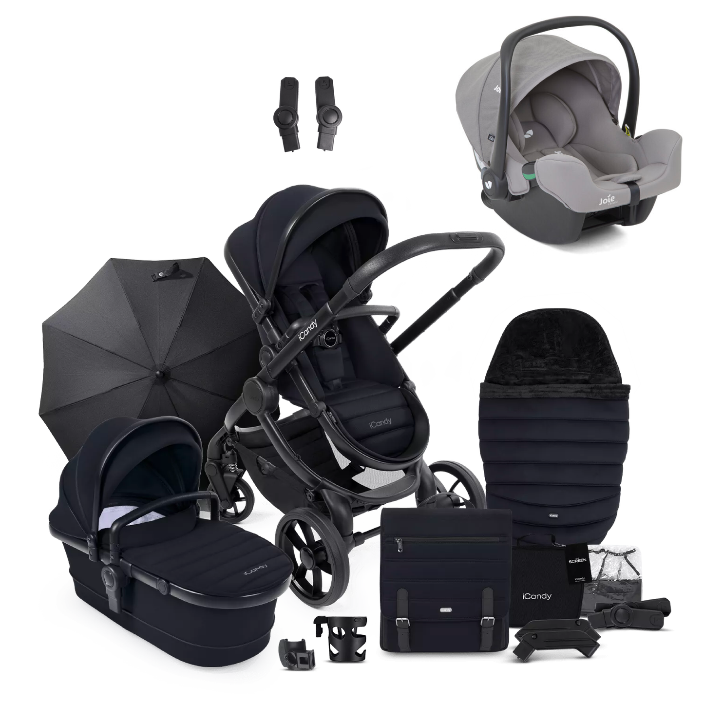 iCandy Peach 7 Bundle with Joie iSnug 2 iSize Car Seat