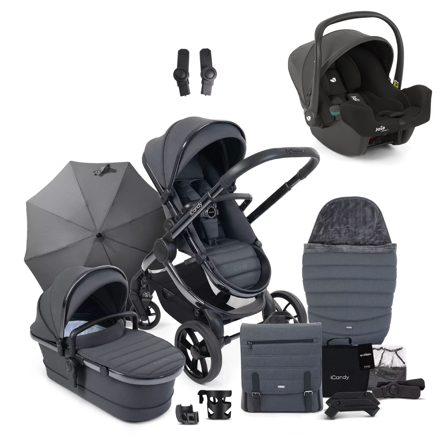 iCandy Peach 7 Bundle with Joie iSnug 2 iSize Car Seat