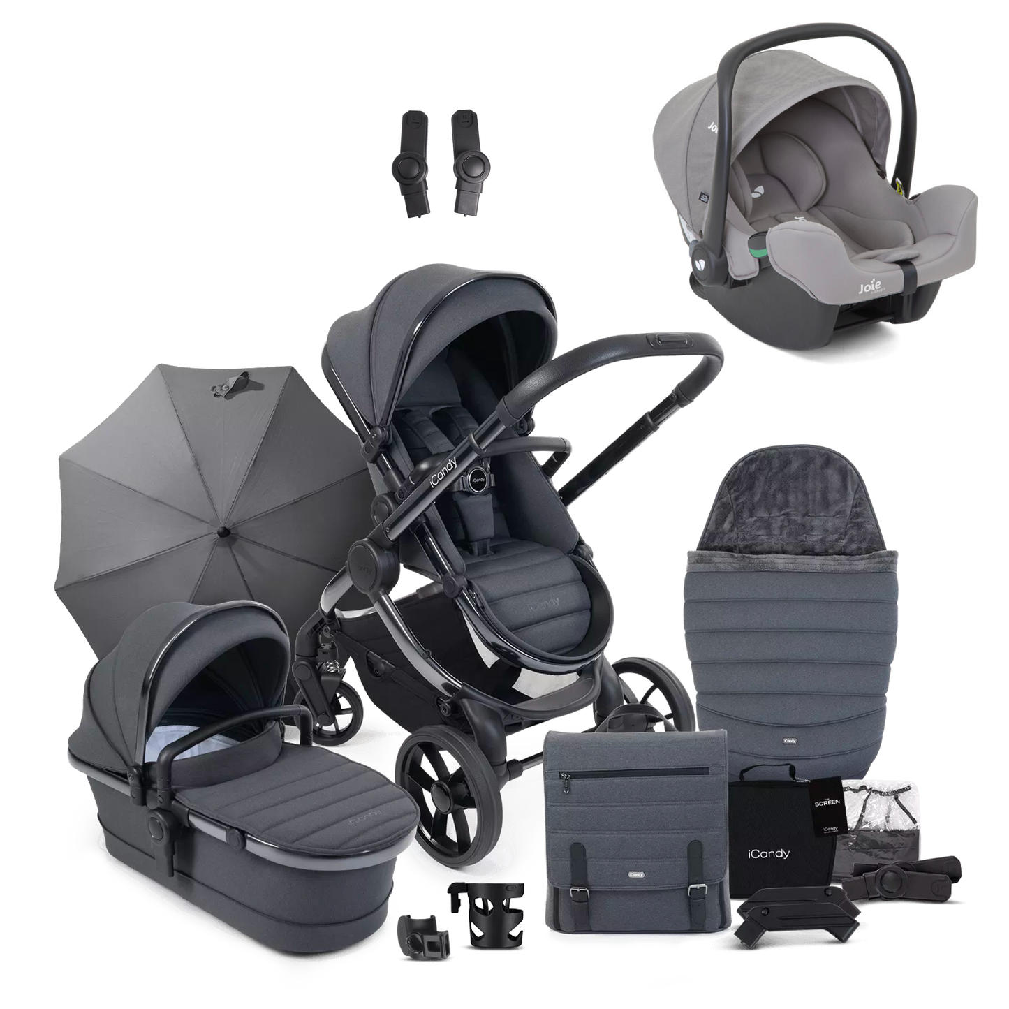 iCandy Peach 7 Bundle with Joie iSnug 2 iSize Car Seat