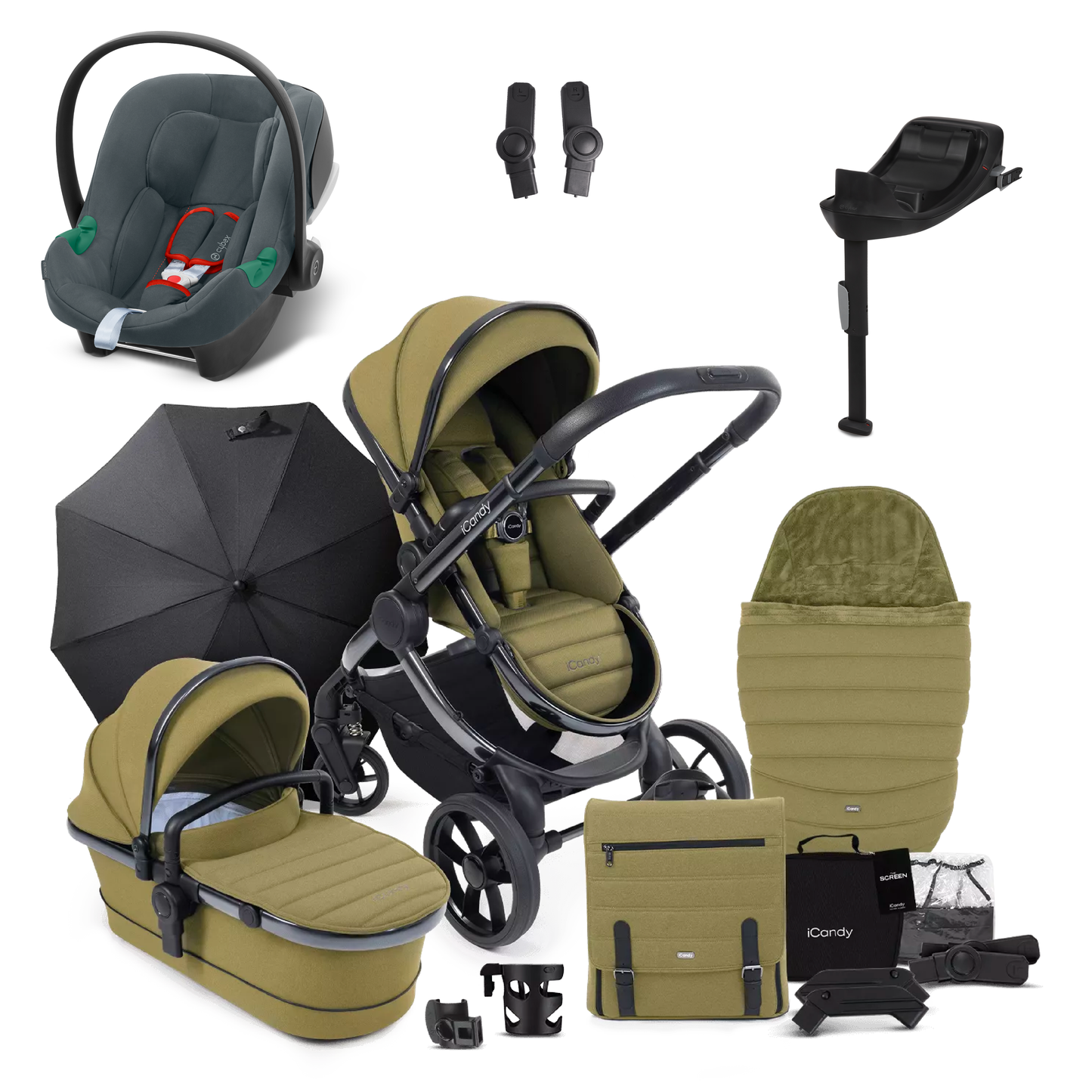 iCandy Peach 7 Bundle with Cybex Aton B2 and Base