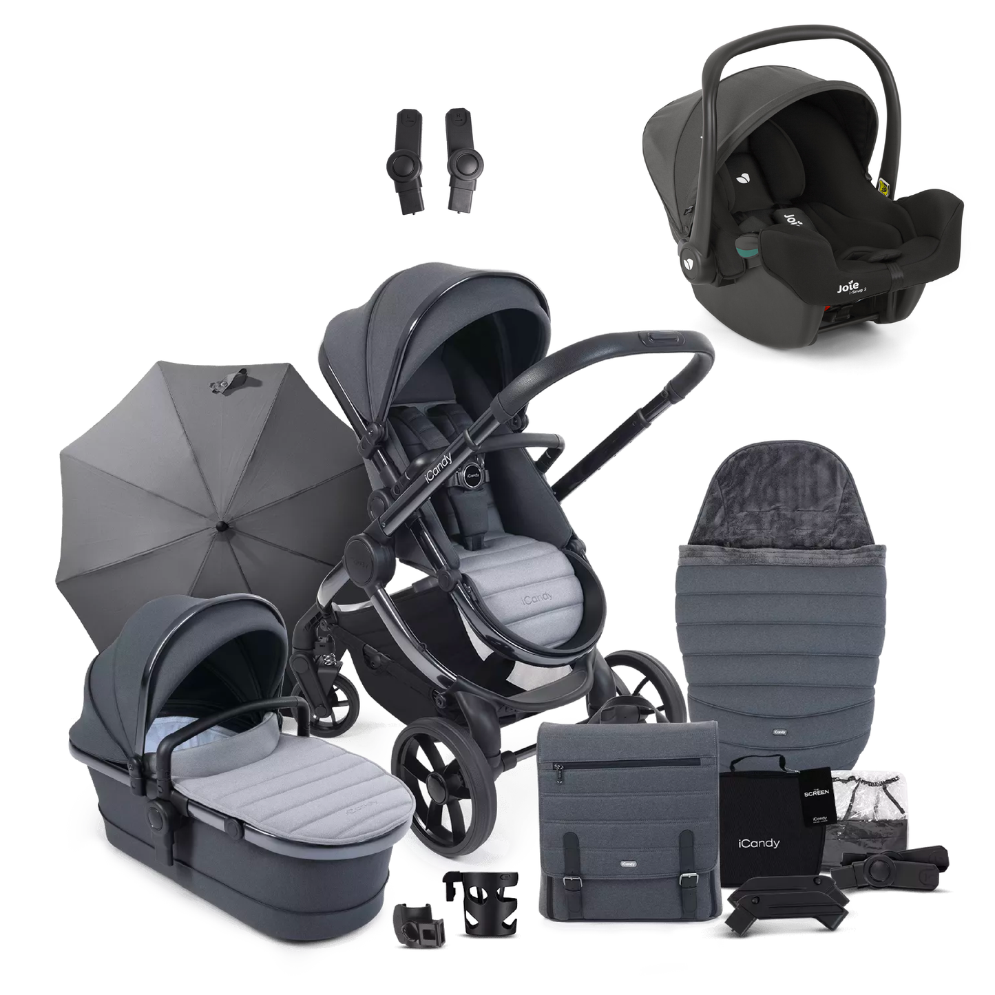 iCandy Peach 7 Bundle with Joie iSnug 2 iSize Car Seat
