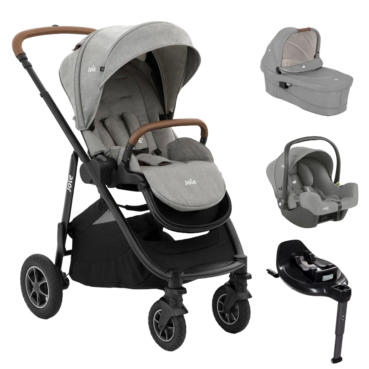 Joie Versatrax with Joie iSnug and Joie Encore Base