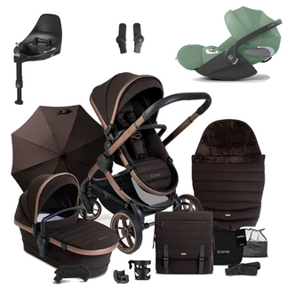 iCandy Peach 7 Pushchair Bundle with Cybex Cloud T and Base T