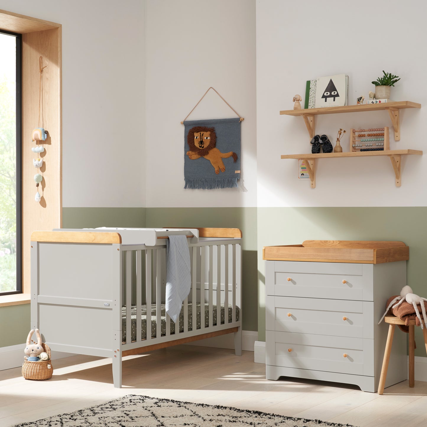 Tutti Bambini Rio 2 Piece Set with Cot Bed and Dresser Changer