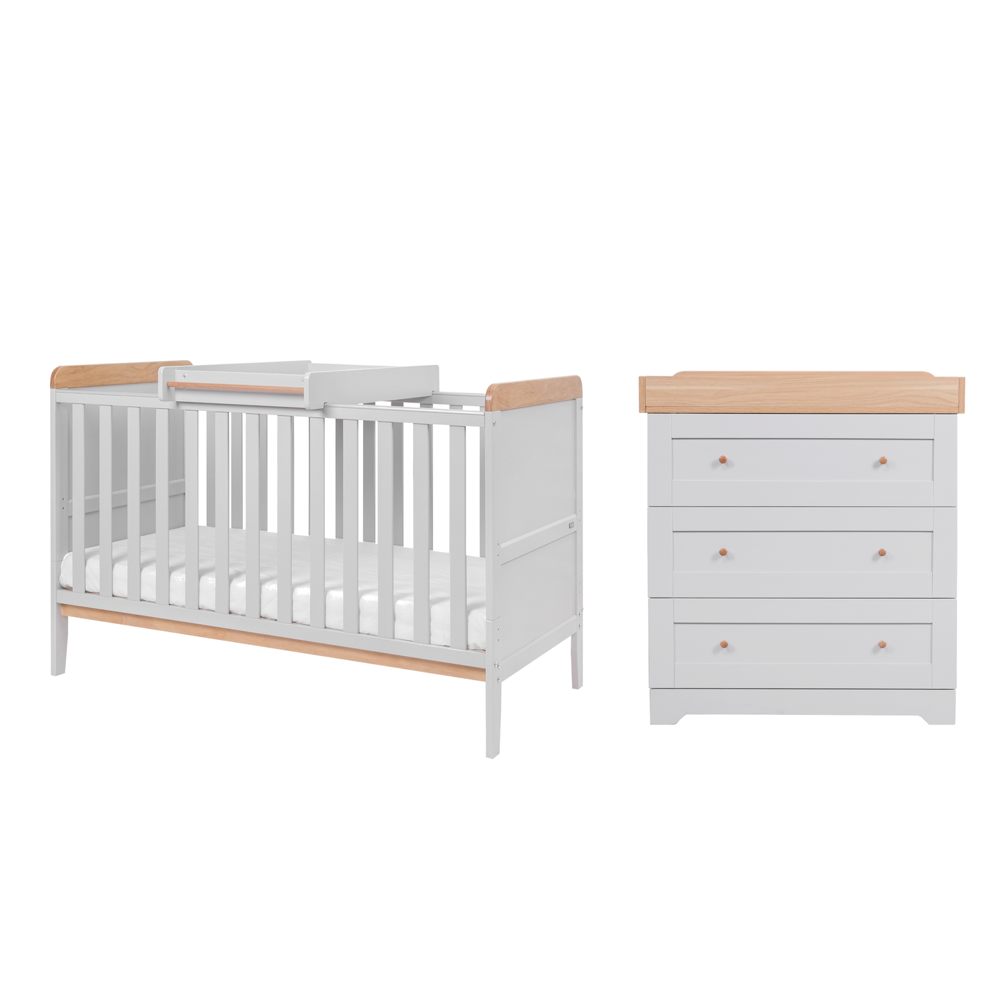 Tutti Bambini Rio 2 Piece Set with Cot Bed and Dresser Changer