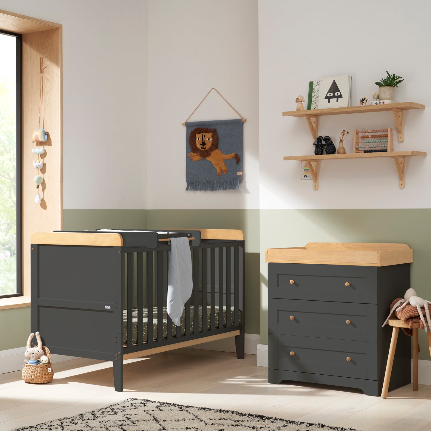 Tutti Bambini Rio 2 Piece Set with Cot Bed and Dresser Changer