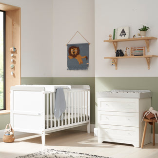 Tutti Bambini Rio 2 Piece Set with Cot Bed and Dresser Changer