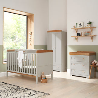 Tutti Bambini Rio 3 Piece Range with Cot Bed, Dresser Changer and Wardrobe