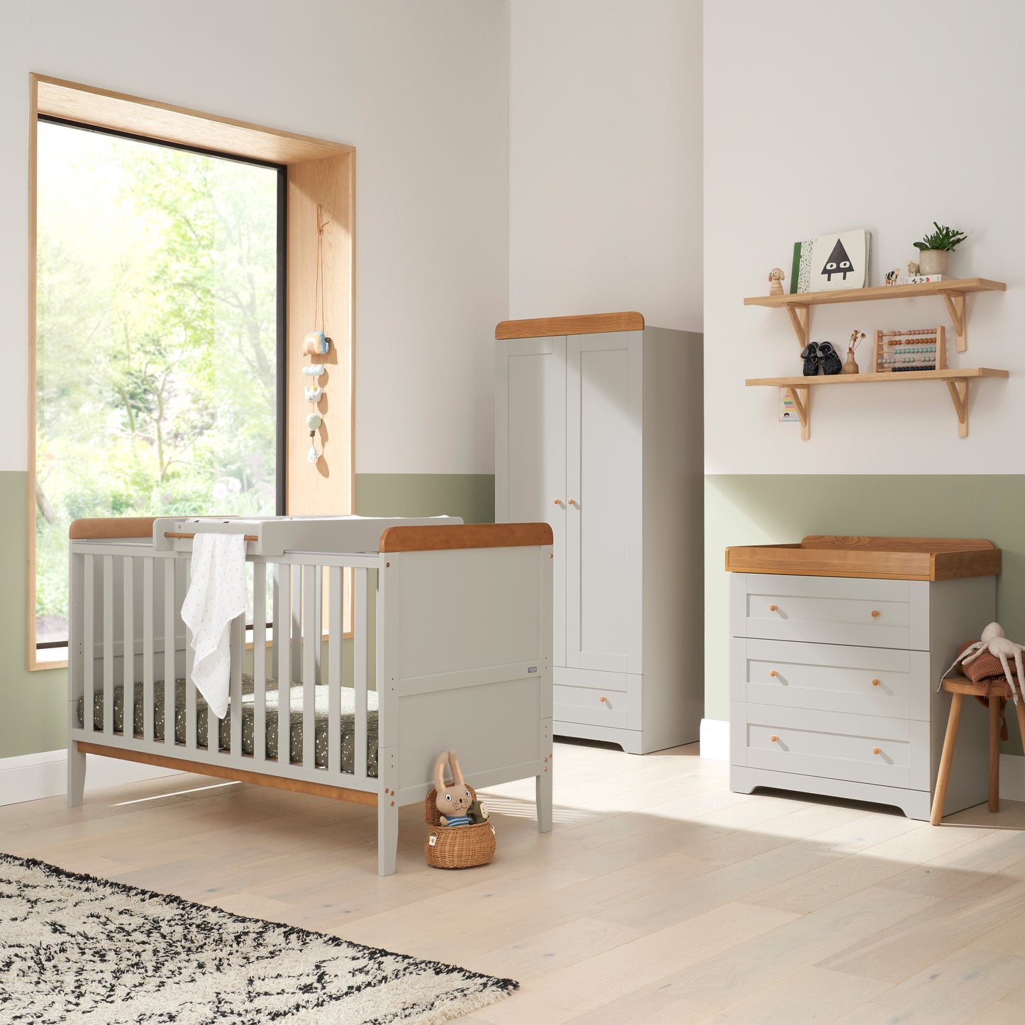 Tutti Bambini Rio 3 Piece Range with Cot Bed, Dresser Changer and Wardrobe
