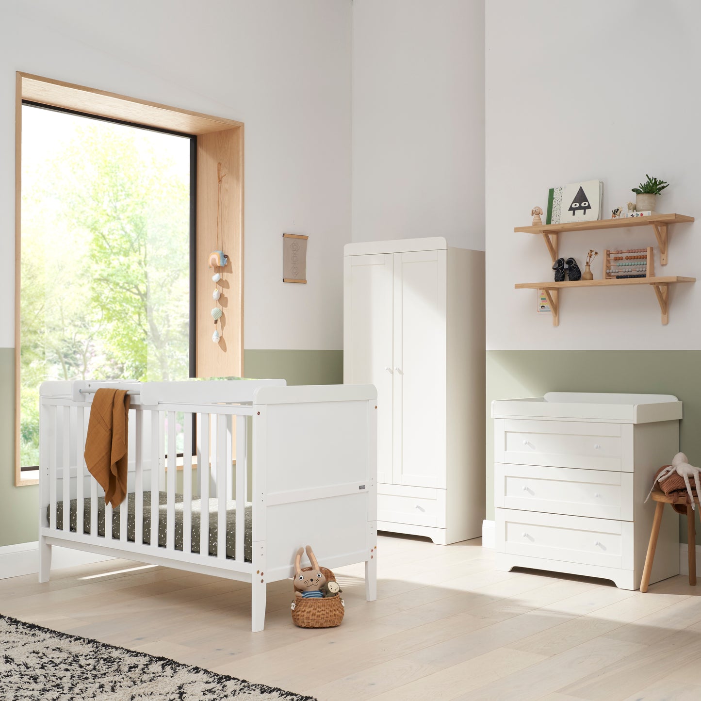 Tutti Bambini Rio 3 Piece Range with Cot Bed, Dresser Changer and Wardrobe