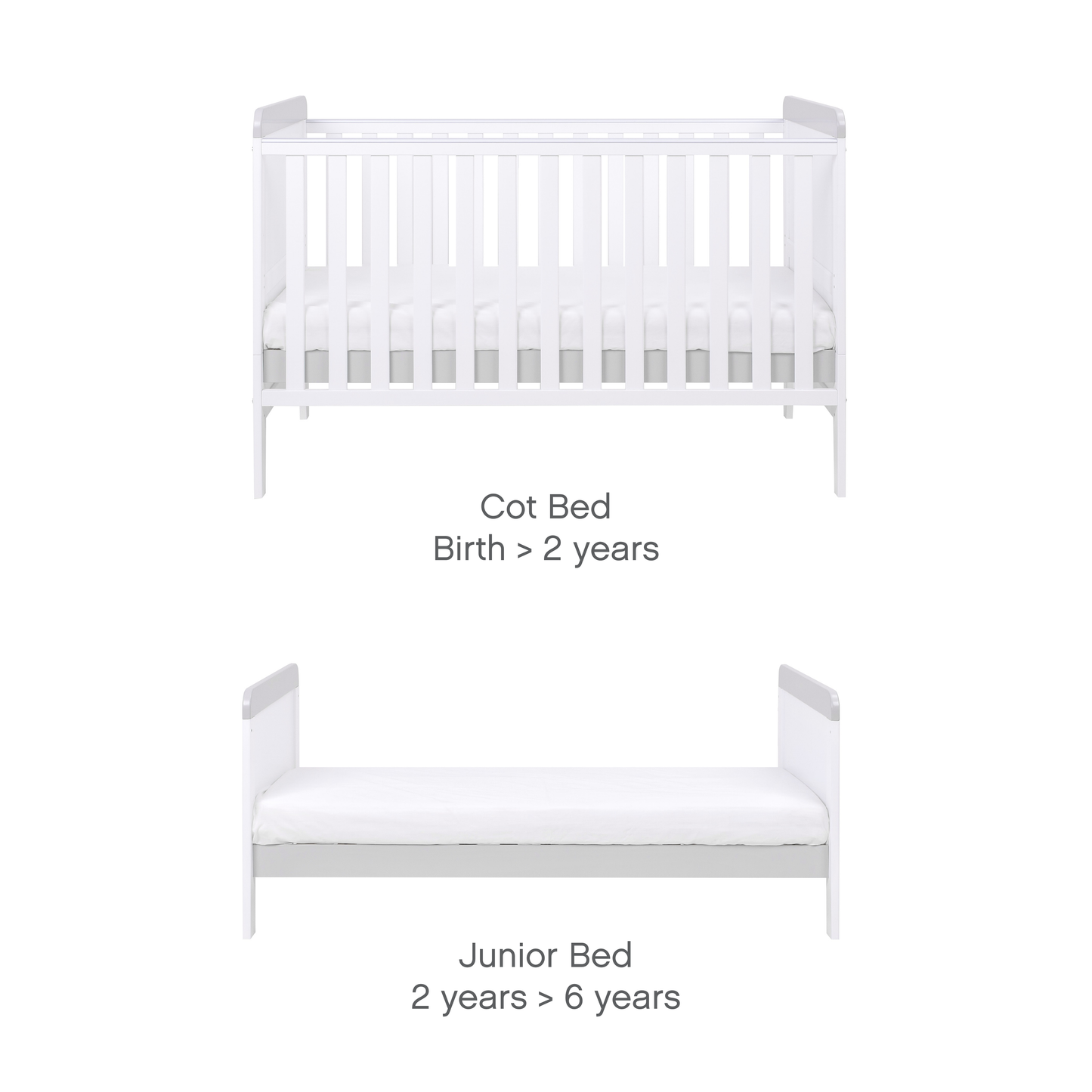 Tutti Bambini Rio 3 Piece Range with Cot Bed, Dresser Changer and Wardrobe