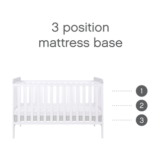 Tutti Bambini Rio 3 Piece Range with Cot Bed, Dresser Changer and Wardrobe