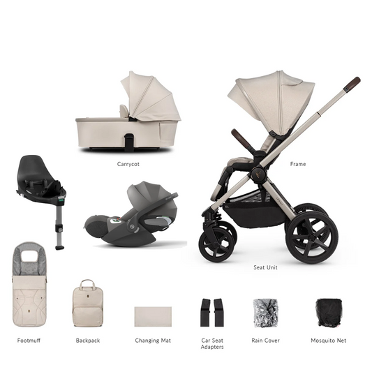 Venicci Upline 2 - 3 in 1 with Cybex Cloud T & Base T
