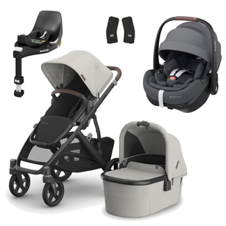 UPPAbaby Vista V3 Buggy with Maxi Cosi Pebble 360 Pro2 and Familyfix Pro Isofix Base