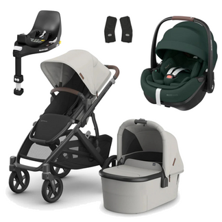 UPPAbaby Vista V3 Buggy with Maxi Cosi Pebble 360 Pro2 and Familyfix Pro Isofix Base